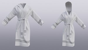 bathrobe with hood