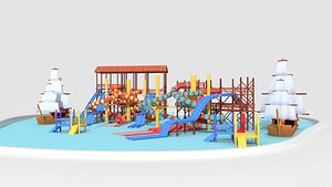 3D outdoor aqua water parc