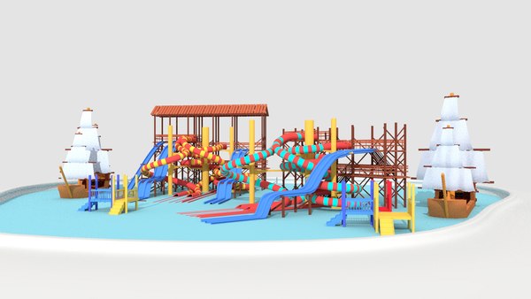 3D outdoor aqua water parc