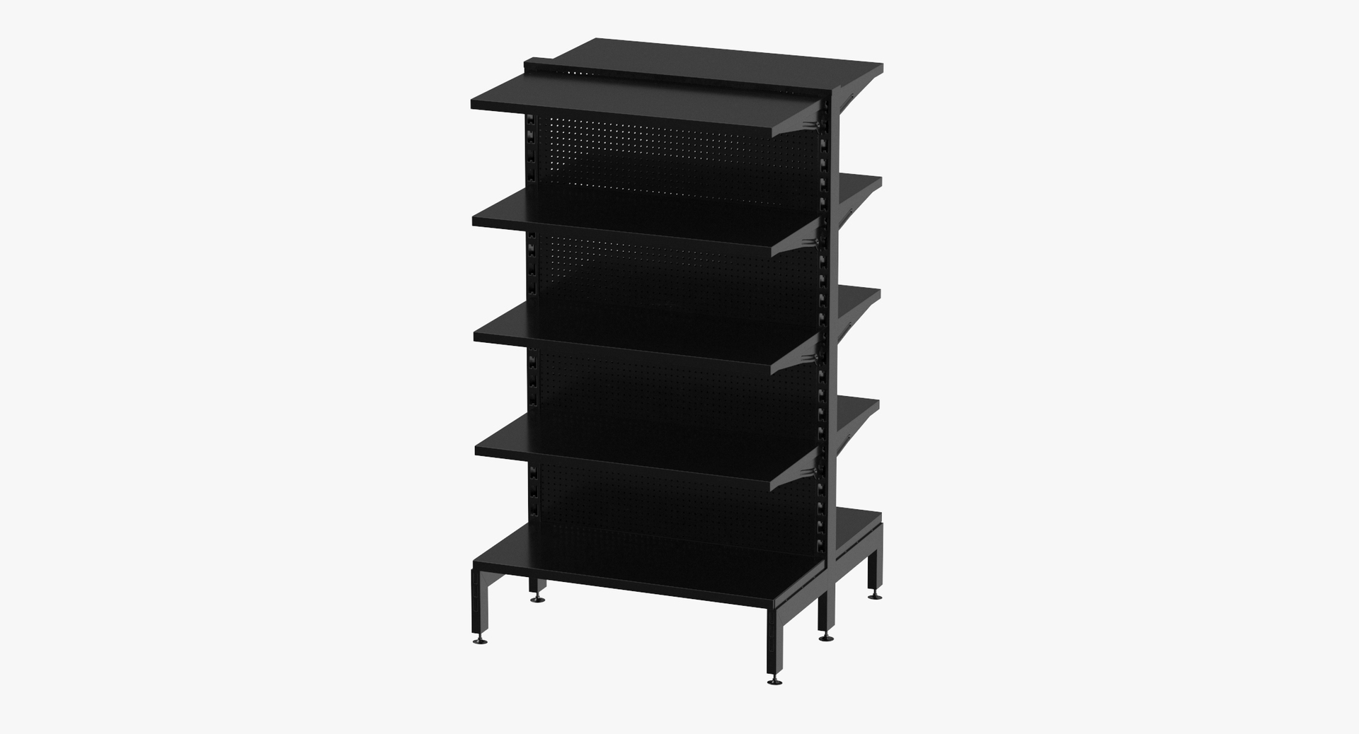 3D display racks retail slat model - TurboSquid 1246223