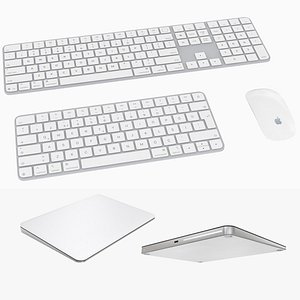 Keyboards Mouse Trackpad Collection model