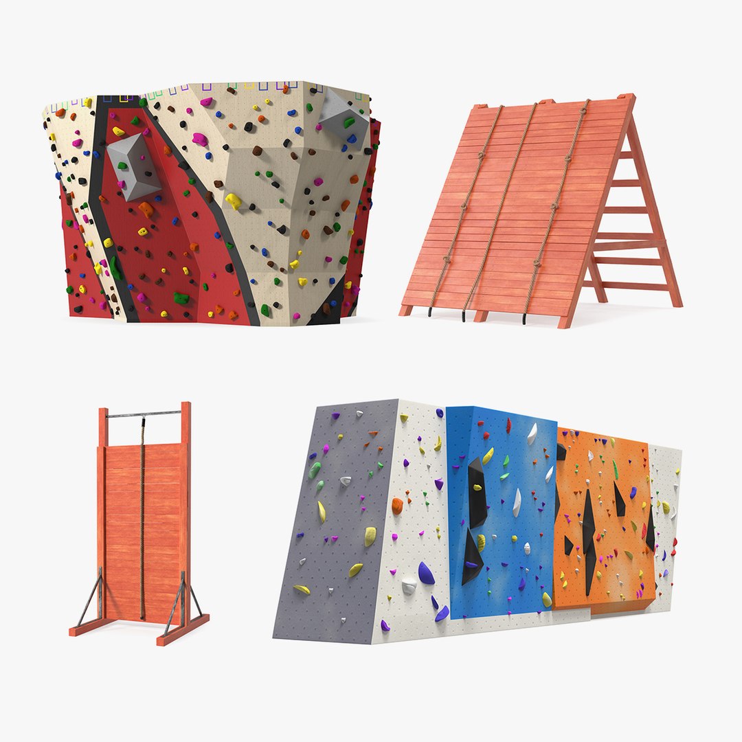 Climbing Walls Collection 2 3D model preview