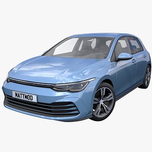 3D Generic Euro Hatchback model