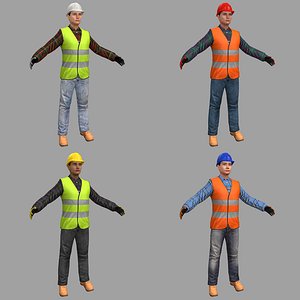3D pack female worker