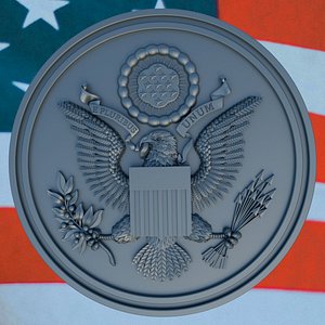 3D United States Great Seal 3D Print and Engrave America s Legacy 3D print model model