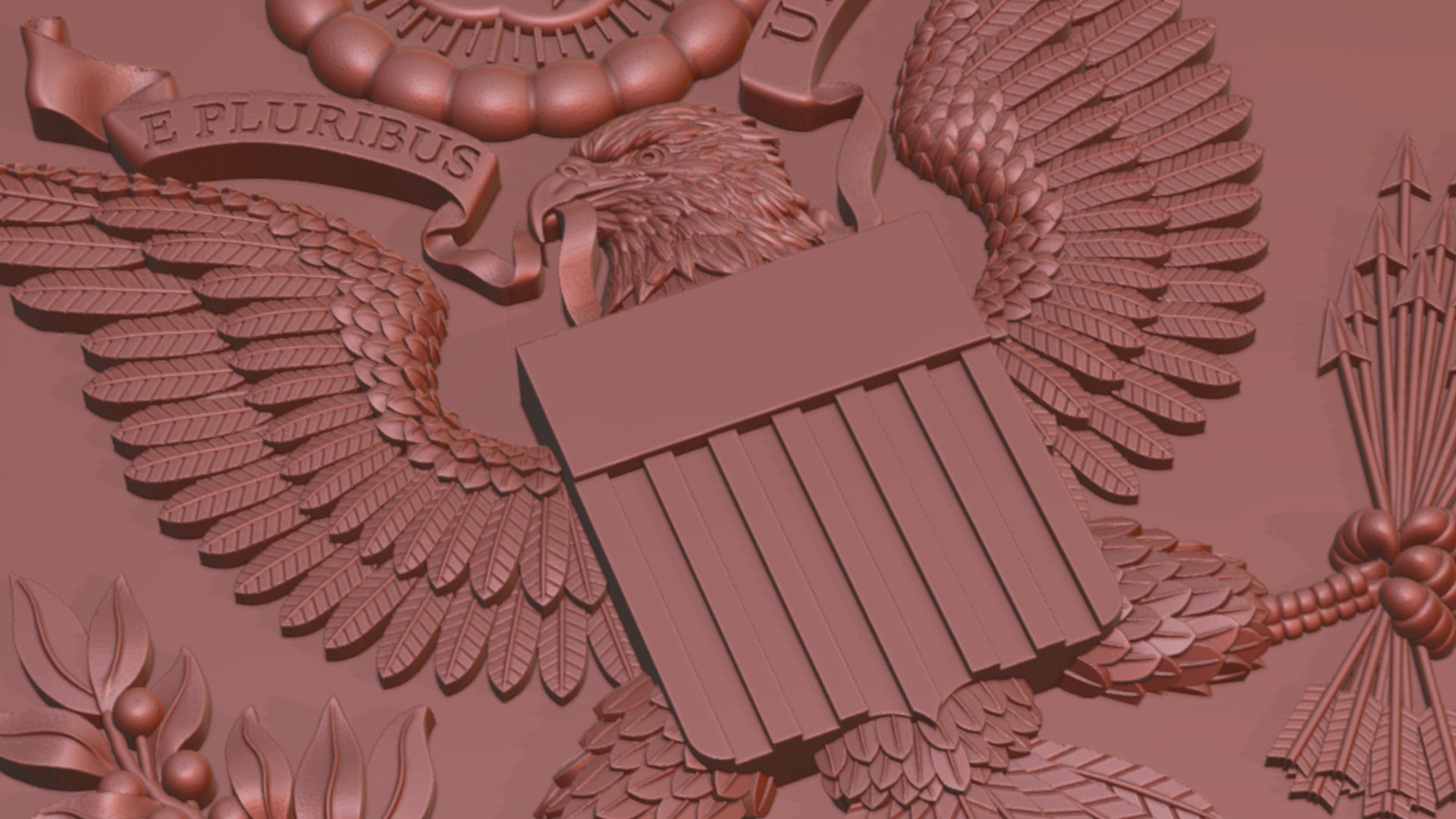 3d United States Great Seal 3d Print And Engrave America S Legacy 3d Print Model Model 6023