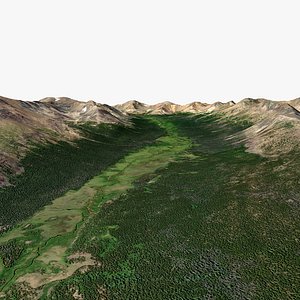 3D Ilgachuz Range Ecological Reserve Province British Columbia Canada