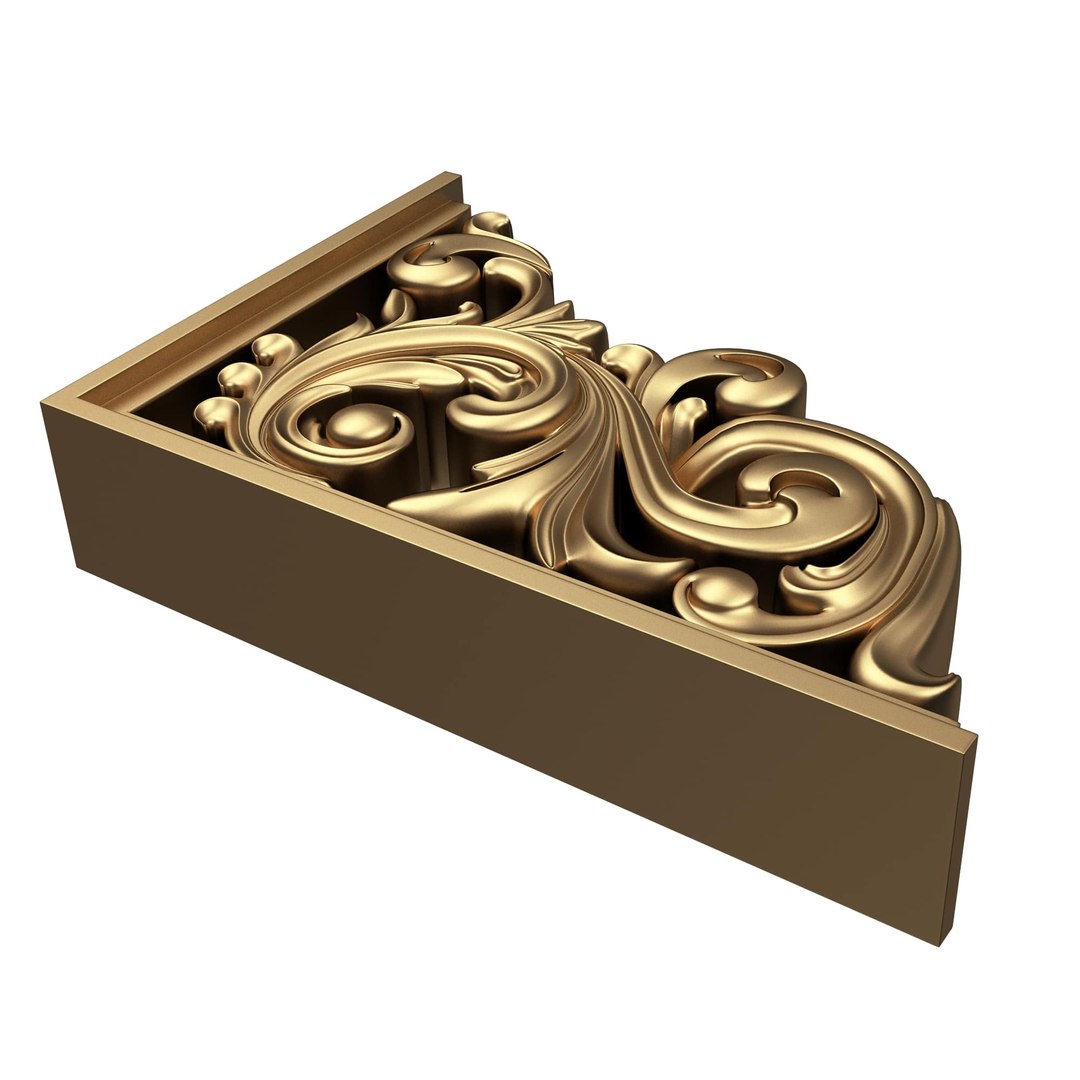 3D model Bracket Plaster Molding Decoration 05 - TurboSquid 2173570
