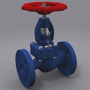 globe valves 3d model