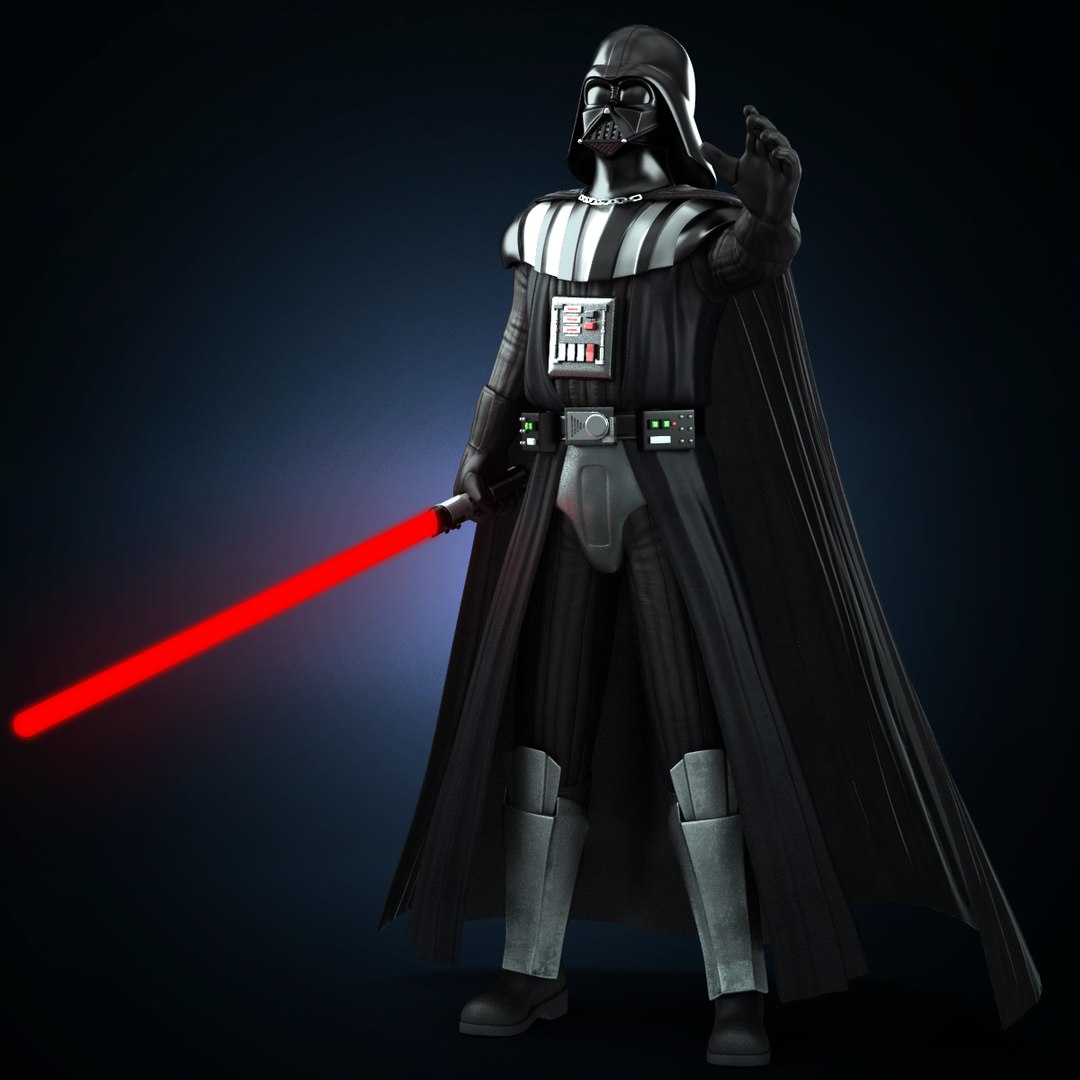 Rigged Darthvader 3d Max