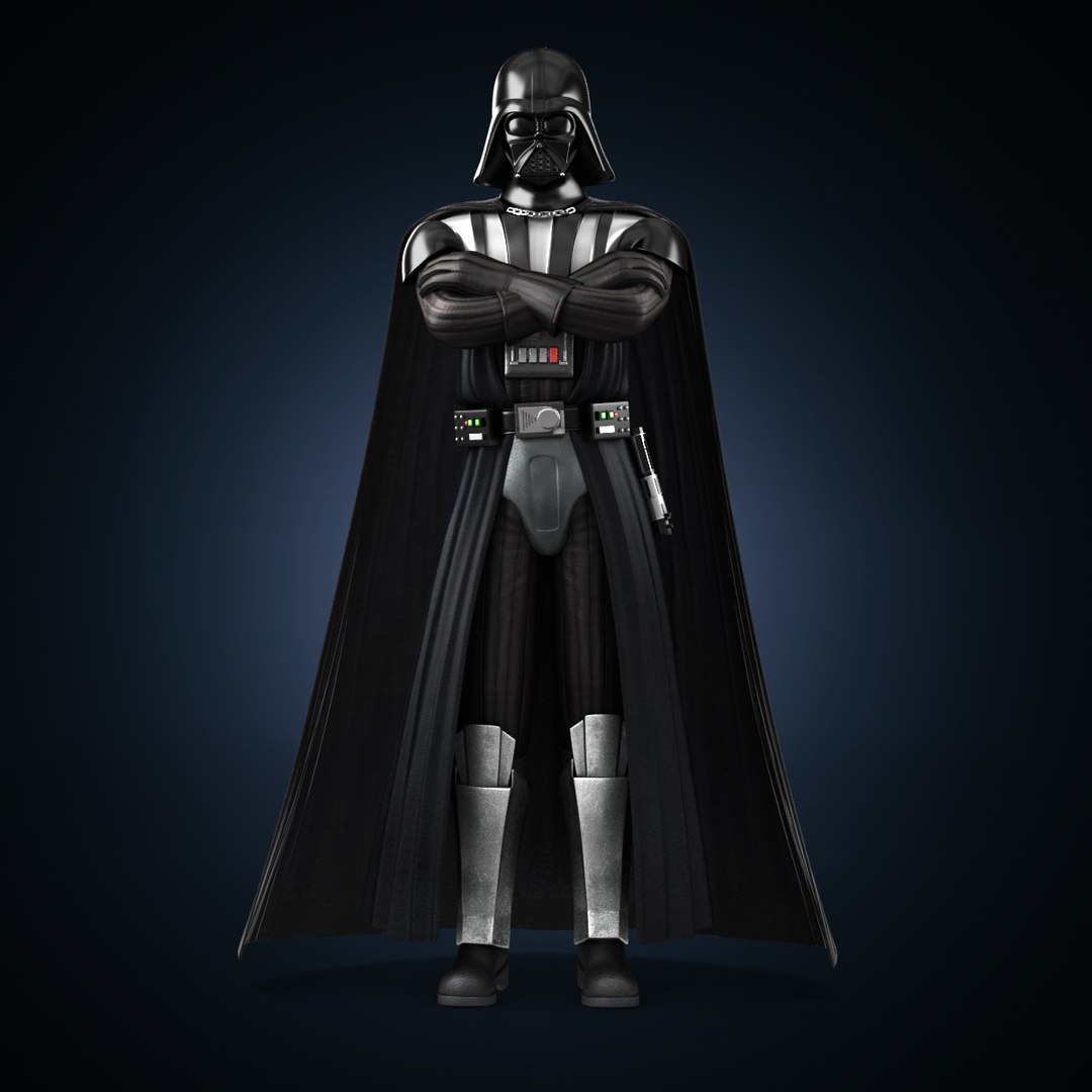 Rigged Darthvader 3d Max