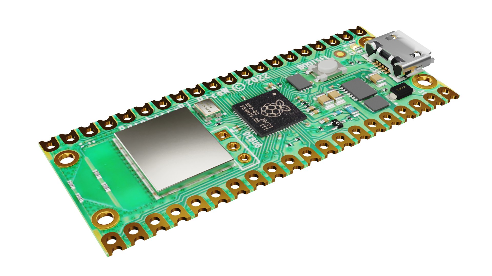 3D Raspberry Pi Pico W - TurboSquid 1932438