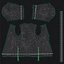 Karate Fighter Black Suit with Fur 3D Model