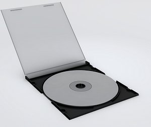 3d model cd jewel case
