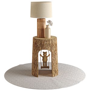 3D model Swinging Bear Side Table