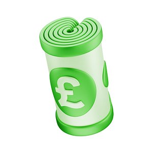 Banknote Pound Roll Icon