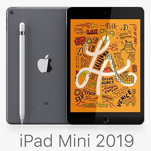 apple ipad mini 2019 3D model