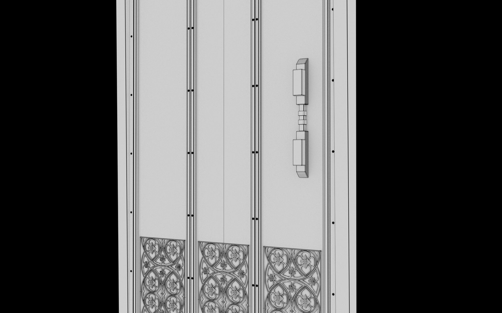 3D Model Medieval Gothic Door - TurboSquid 2125551