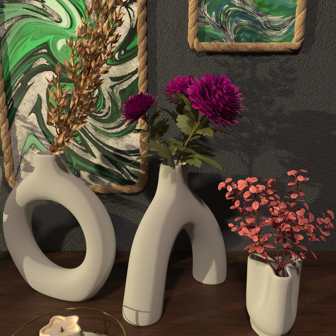 3D DECORATIVE SET Model - TurboSquid 2169282