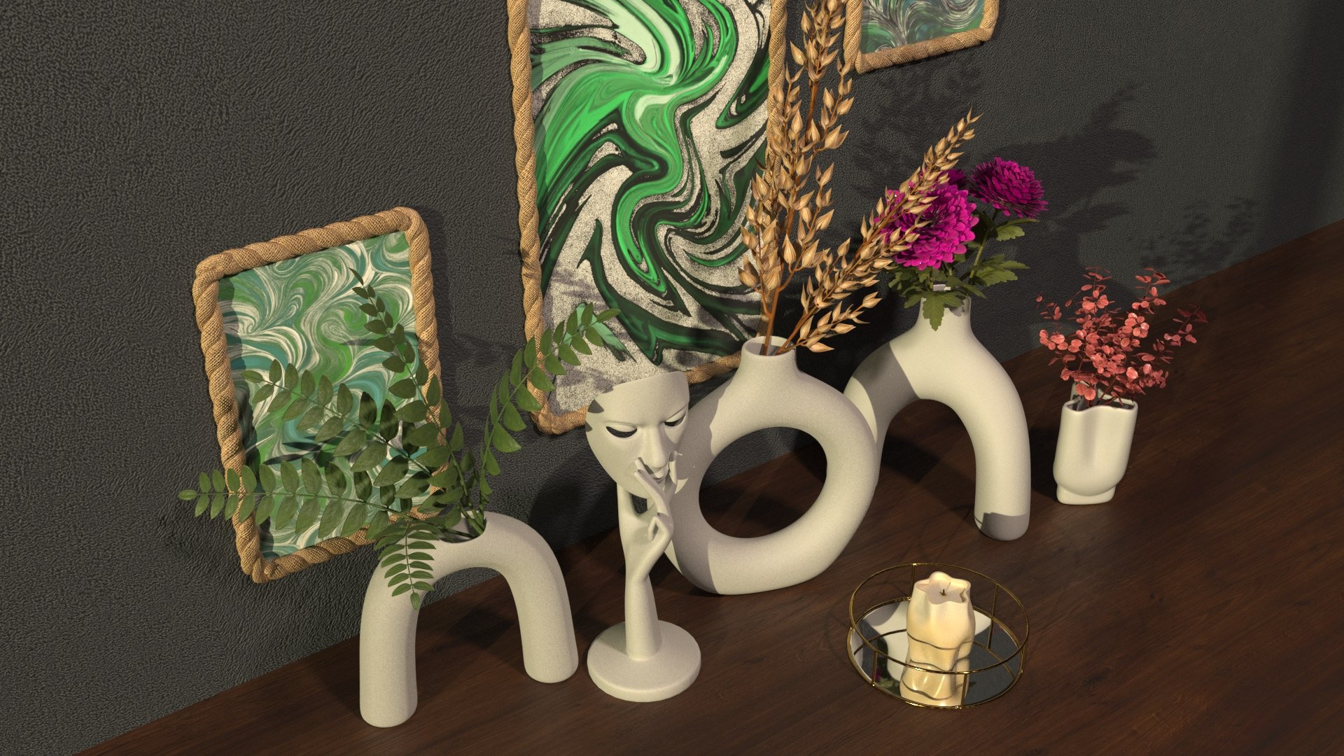 3D DECORATIVE SET Model - TurboSquid 2169282