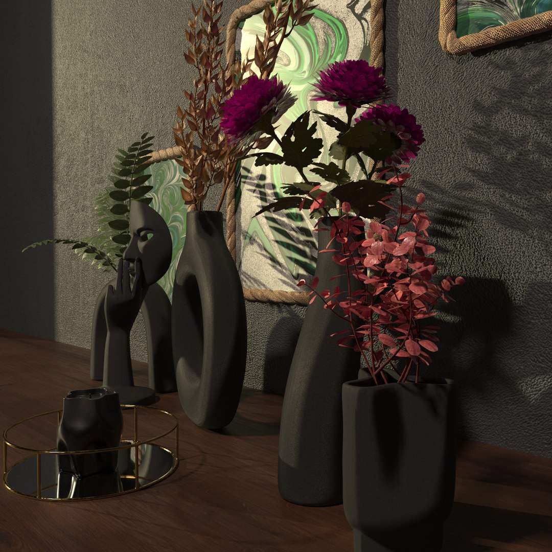 3D DECORATIVE SET Model - TurboSquid 2169282