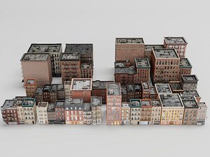 Vintage New York City Block Buildings