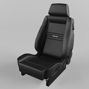3D RECARO Ergomed ES Leather black Seat