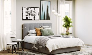 Scene Bardo Bed Meridiani model