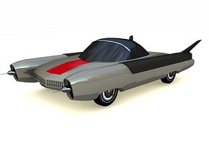 vintage concept car 3D