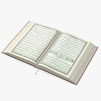 Quran Book Red Open