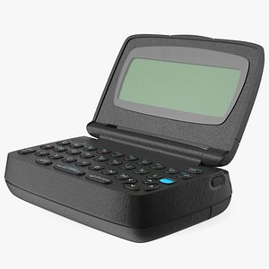 3D model Two-Way Pager with Screen Off