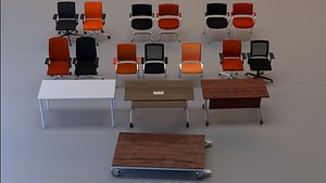 3D set perfect office kind model