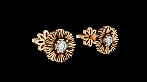 earrings flower model
