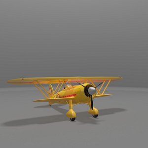 3d model fiat cr42 falco fighter