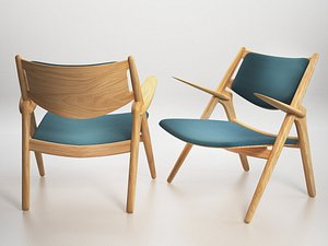 3D model ch28 sawhorse easy chair