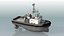 3D Harbour Tug boat I model