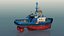 3D Harbour Tug boat I model