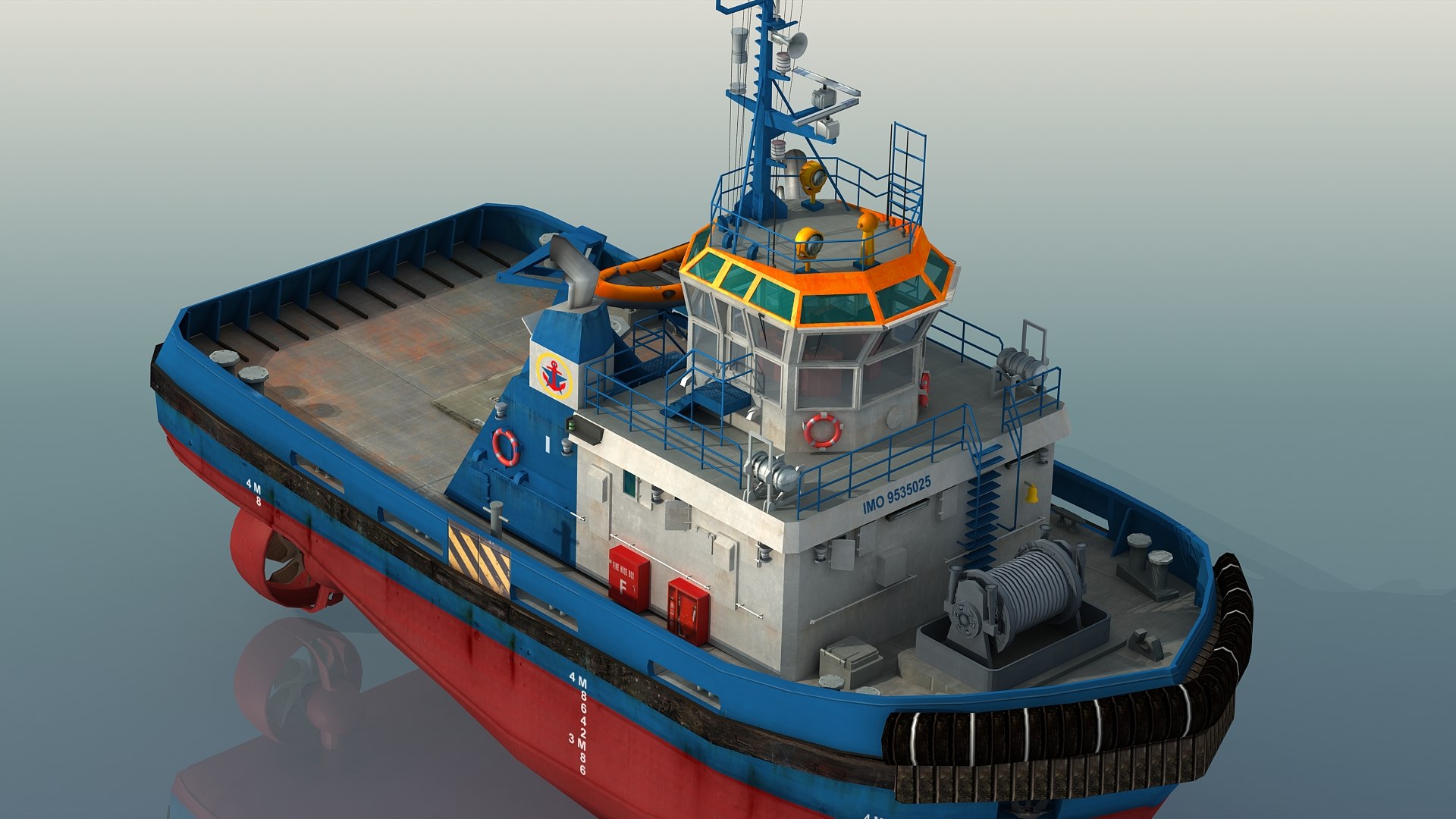 3D Harbour Tug Boat I Model - TurboSquid 1943810