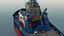 3D Harbour Tug boat I model