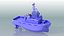 3D Harbour Tug boat I model