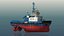 3D Harbour Tug boat I model