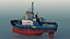 3D Harbour Tug boat I model