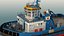 3D Harbour Tug boat I model