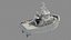 3D Harbour Tug boat I model