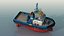 3D Harbour Tug boat I model