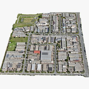 3D Industrial Factory Buildings BR Collection