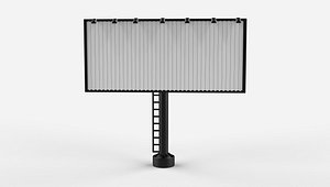 advertising billboard 3D model