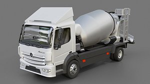 3D Mercedes Atego 2013 Concrete Mixer Truck