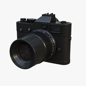 3D Black Film Camera model