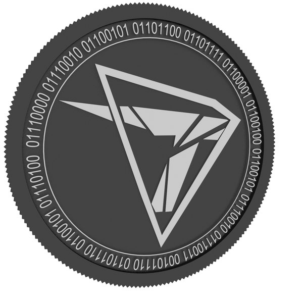 3D troneuroperewardcoin black coin